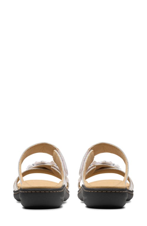 Clarks ® Laurieann Rose Sandal In White Leather
