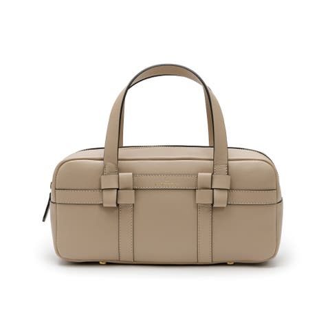 Bibi Leather Bag With Shoulder Strap And Iconic Knots
