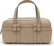 LA PORTEGNA Bibi Leather Bag With Shoulder Strap And Iconic Knots