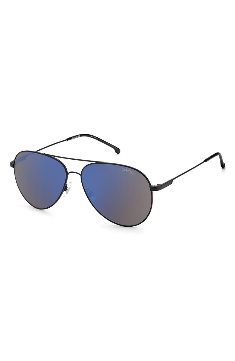 Carrera Eyewear 58mm Aviator Sunglasses, Alternate, color, 
