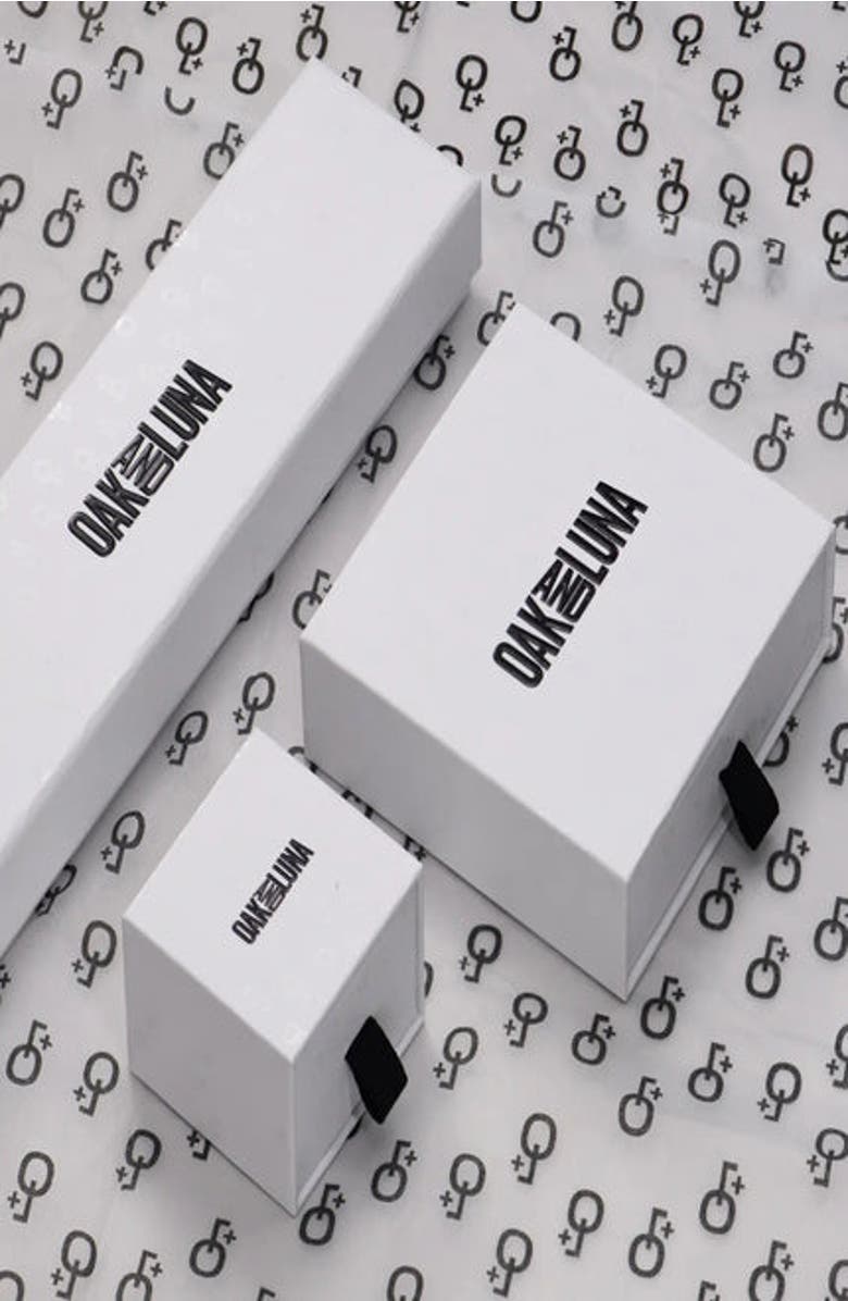 Oak & Luna Mini Signature Initial Huggie Earrings, Alternate, color, Letter S