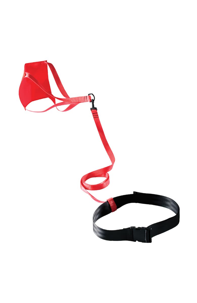 FINIS Swim Parachute for Resistance Training Builds Strength Endurance Adjustable Belt, Main, color, Red