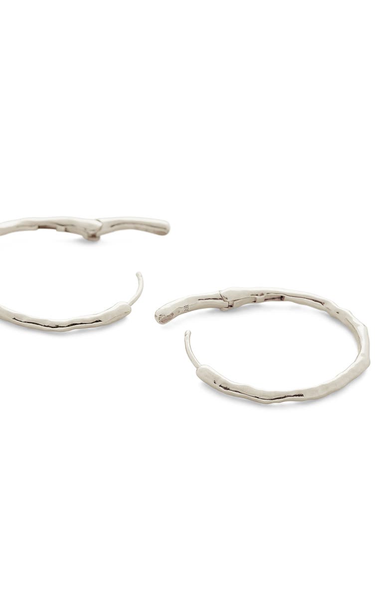 Monica Vinader Siren Muse Medium Hoop Earrings, Alternate, color, Sterling Silver