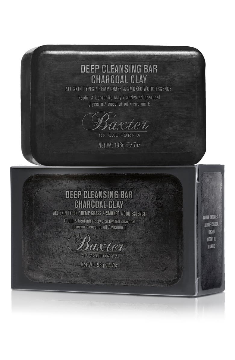 Baxter of California Deep Cleansing Charcoal Clay Bar Soap, Main, color,