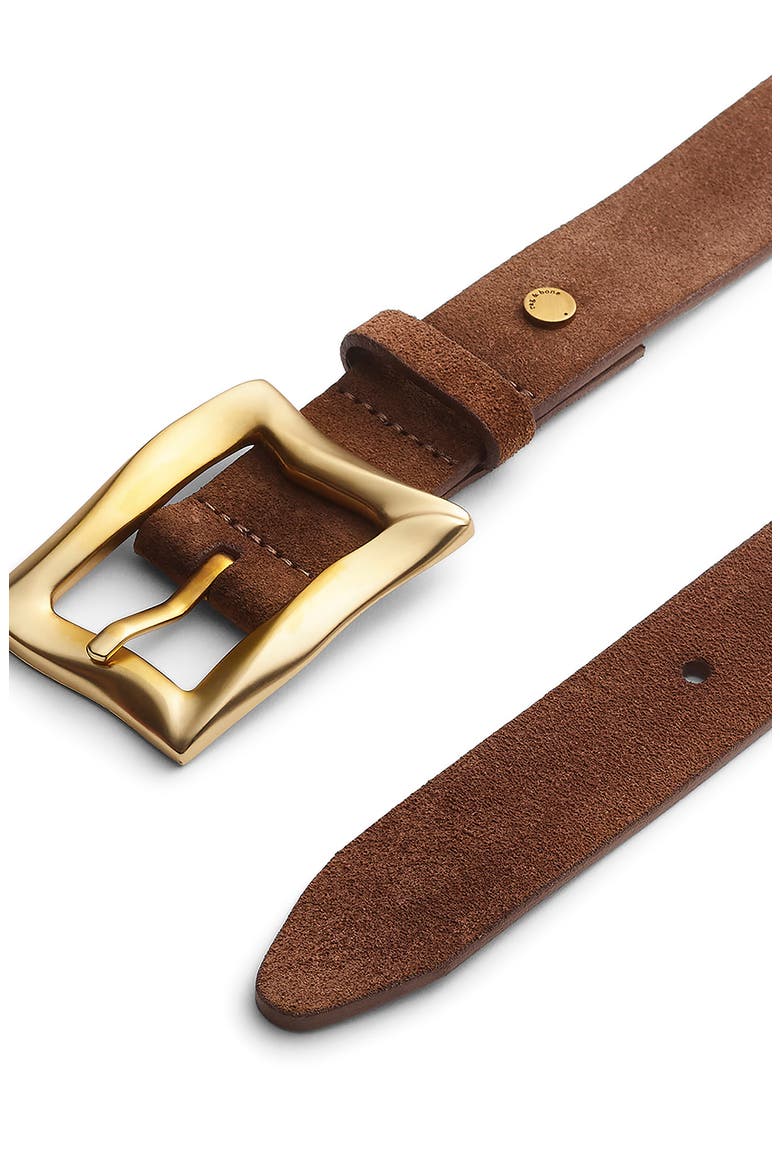 Waverly Leather Belt, Alternate, color, CHESTNUT SUEDE