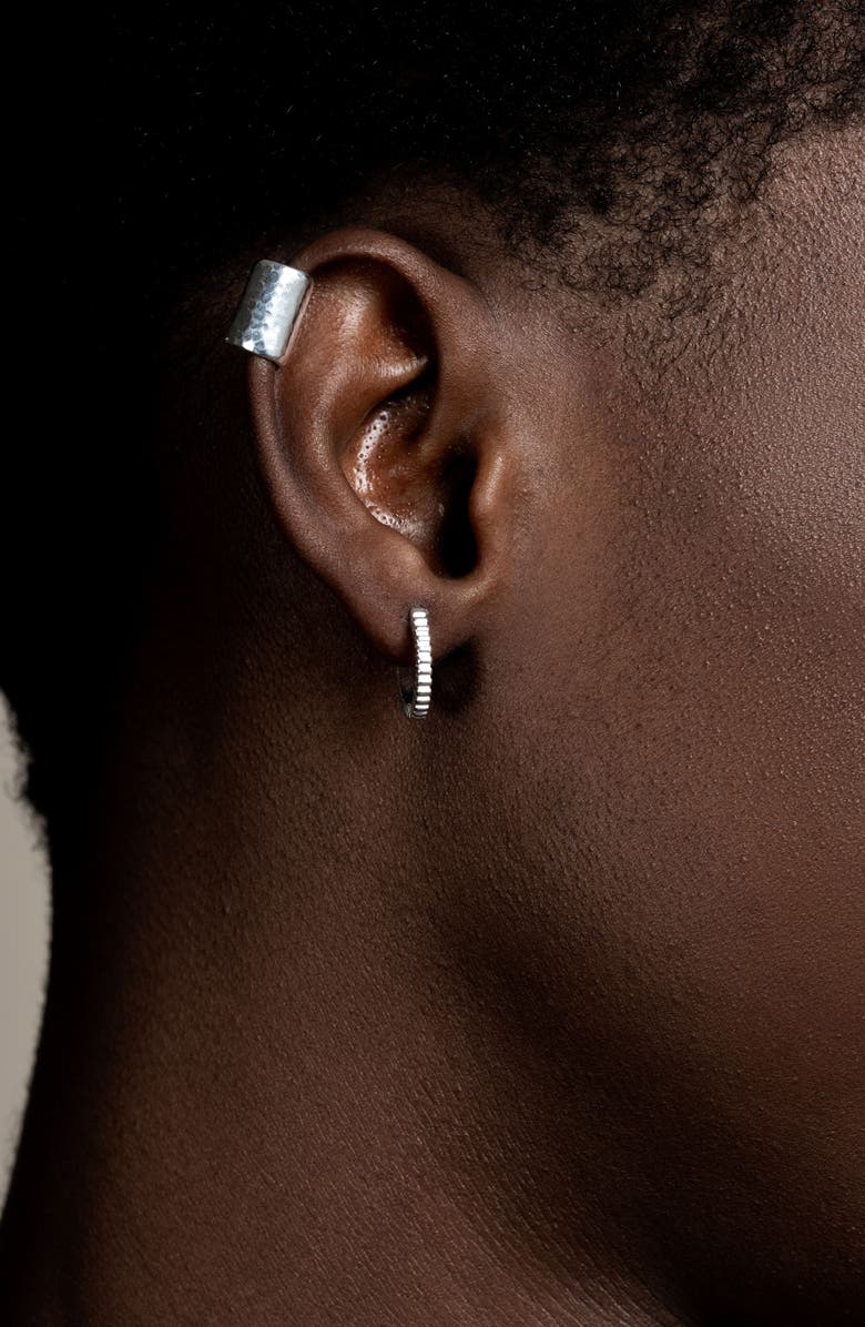 Dower & Hall Men's Small Humbug Hoops, Alternate, color, Sterling Silver