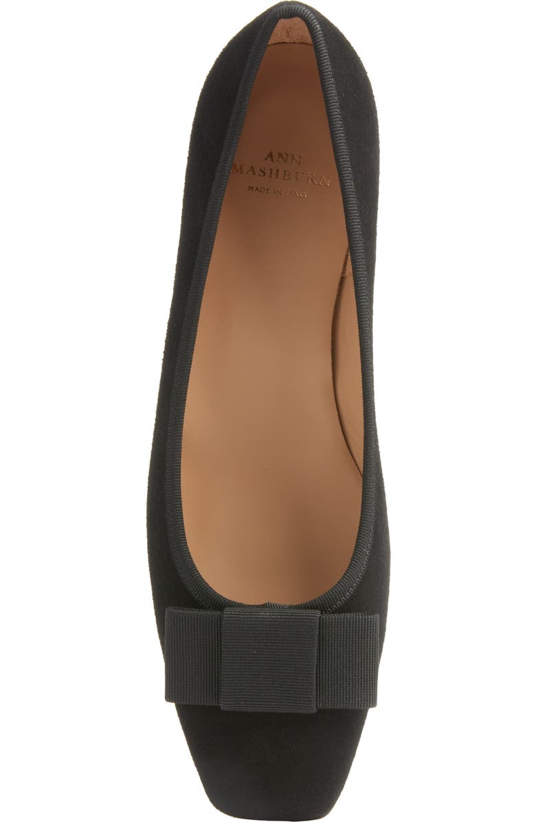 ANN MASHBURN Bridgette Flat, Alternate, color, Black Suede