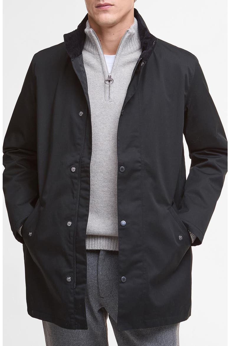 Chelsea Waterproof Twill Jacket, Main, color, BLACK