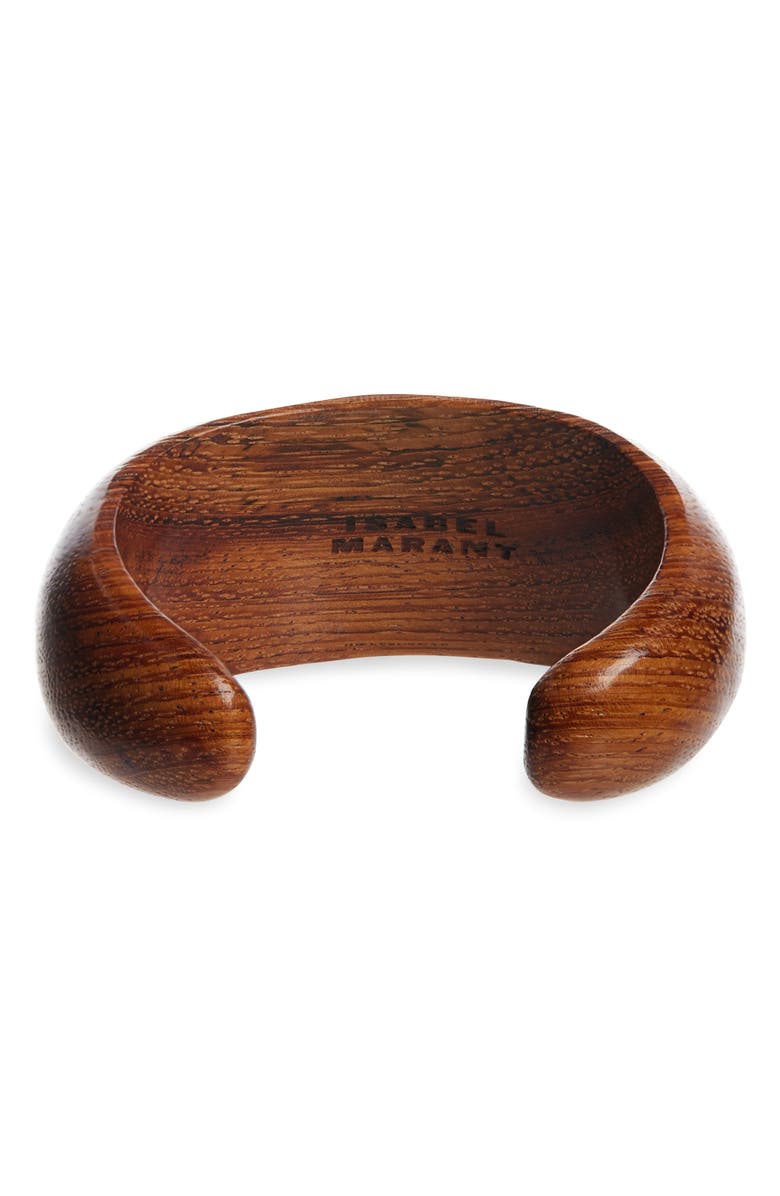 Isabel Marant Wonder Wood Cuff Bracelet, Alternate, color, 