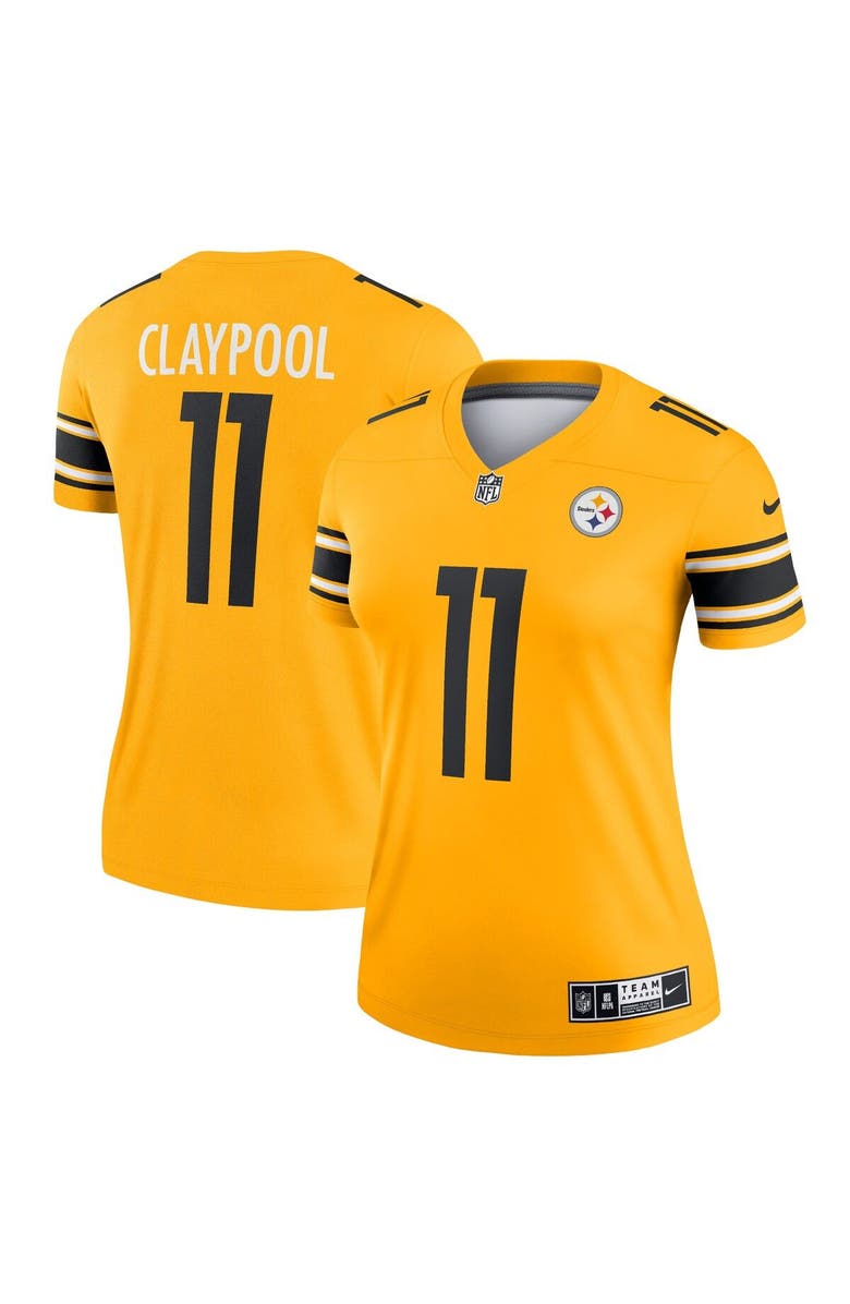 Nike Women's Nike Chase Claypool Gold Pittsburgh Steelers Inverted Legend Game Jersey, Main, color, 