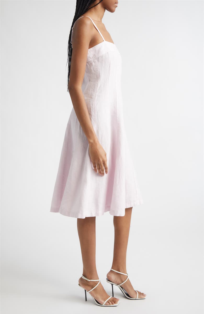 L'AGENCE Mitzy Seamed Sleeveless Midi Dress, Alternate, color, Icy Lilac