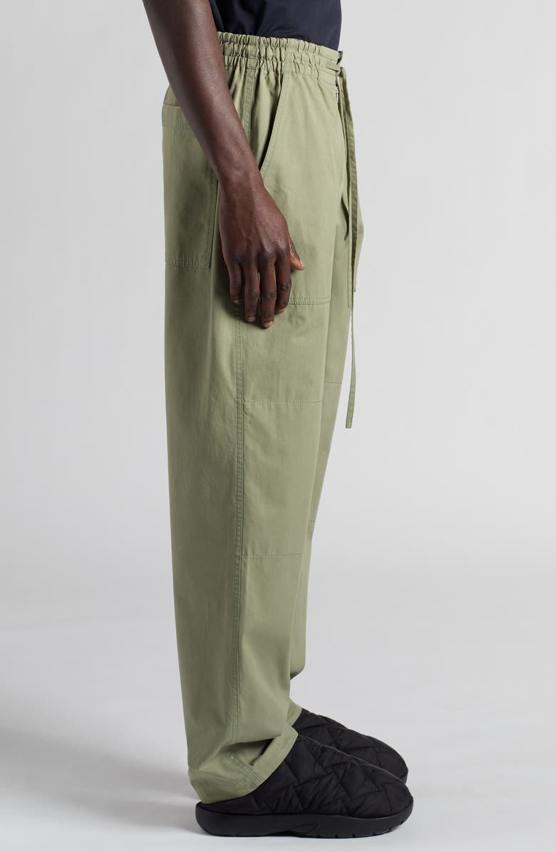 Bottega Veneta Lightweight Cotton Twill Drawstring Waist Pants, Alternate, color, 