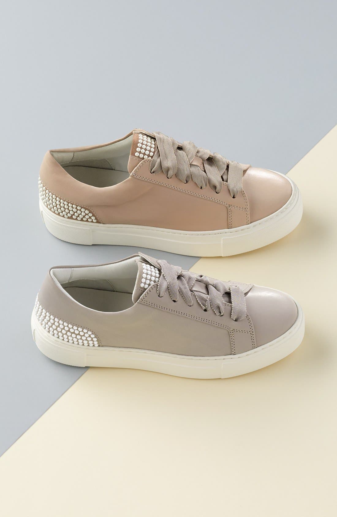 Pearl Sneaker, Alternate, color, BLACK LEATHER