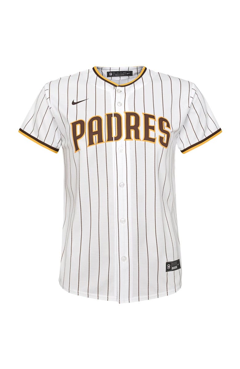 Nike Youth Nike White San Diego Padres Home Replica Team Jersey, Alternate, color,