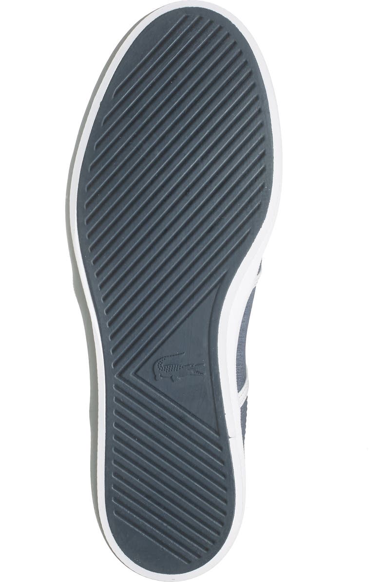 Lacoste Slip-On Sneaker, Alternate, color, Nvy/Wht