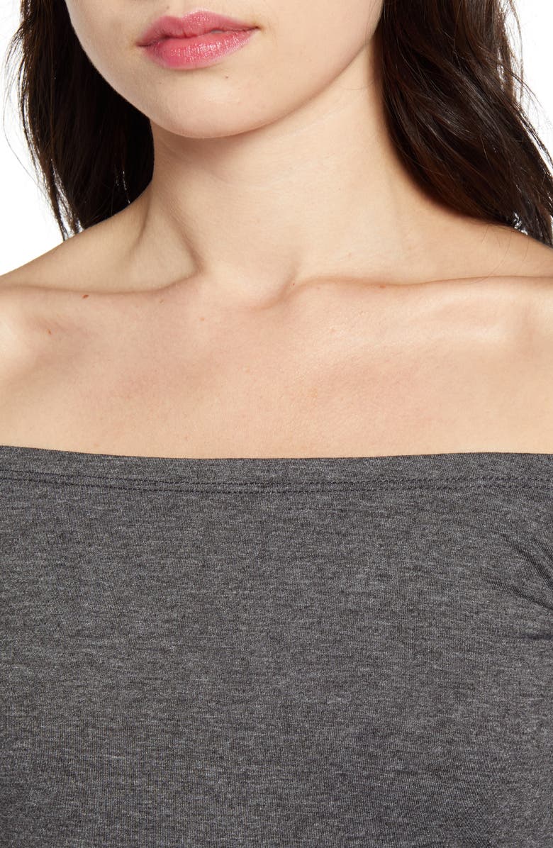 BP. Fitted Off the Shoulder Top, Alternate, color, 