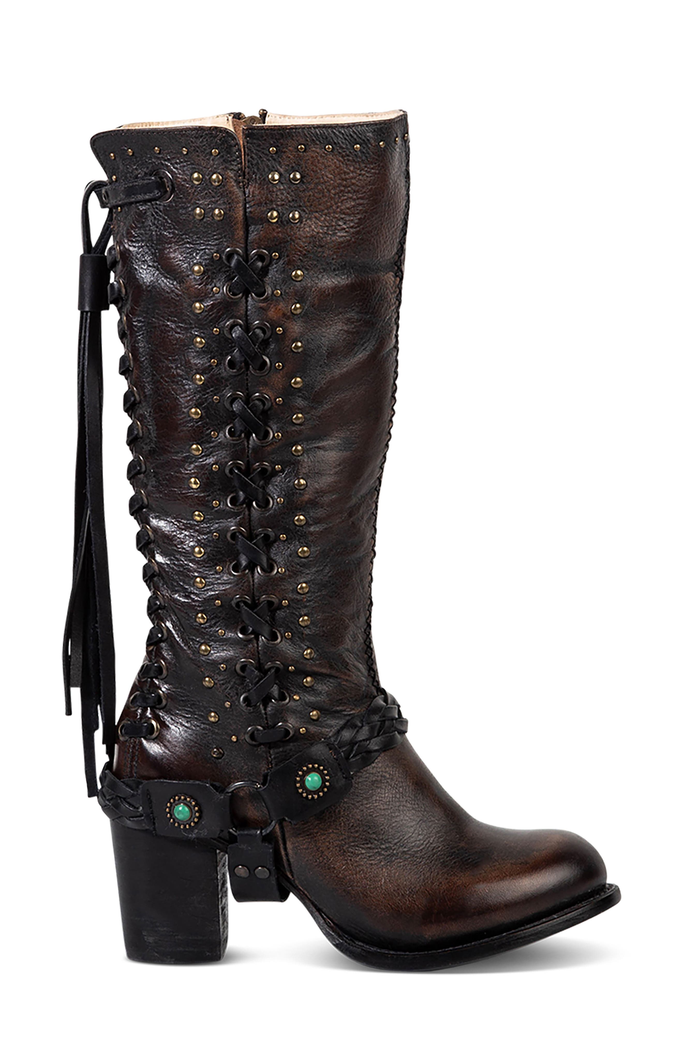 Buck Knee High Boot, Alternate, color, BLACK