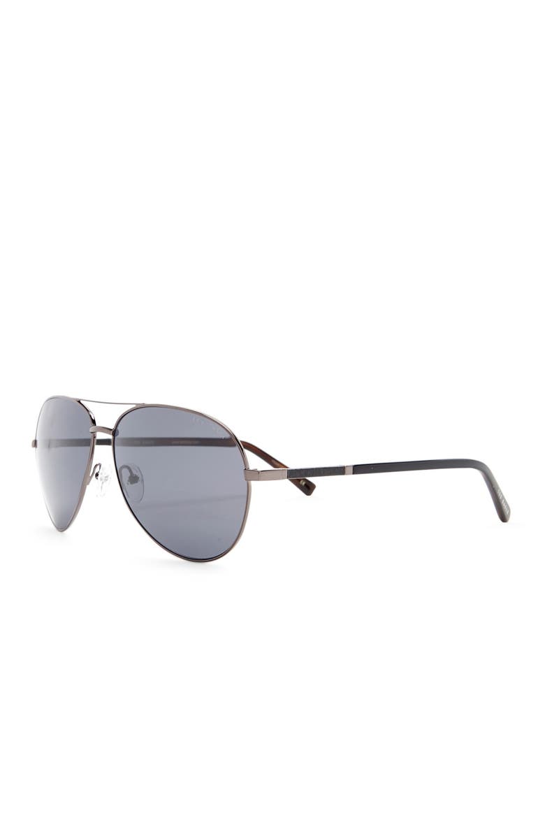 62mm Aviator Sunglasses, Alternate, color, GUN