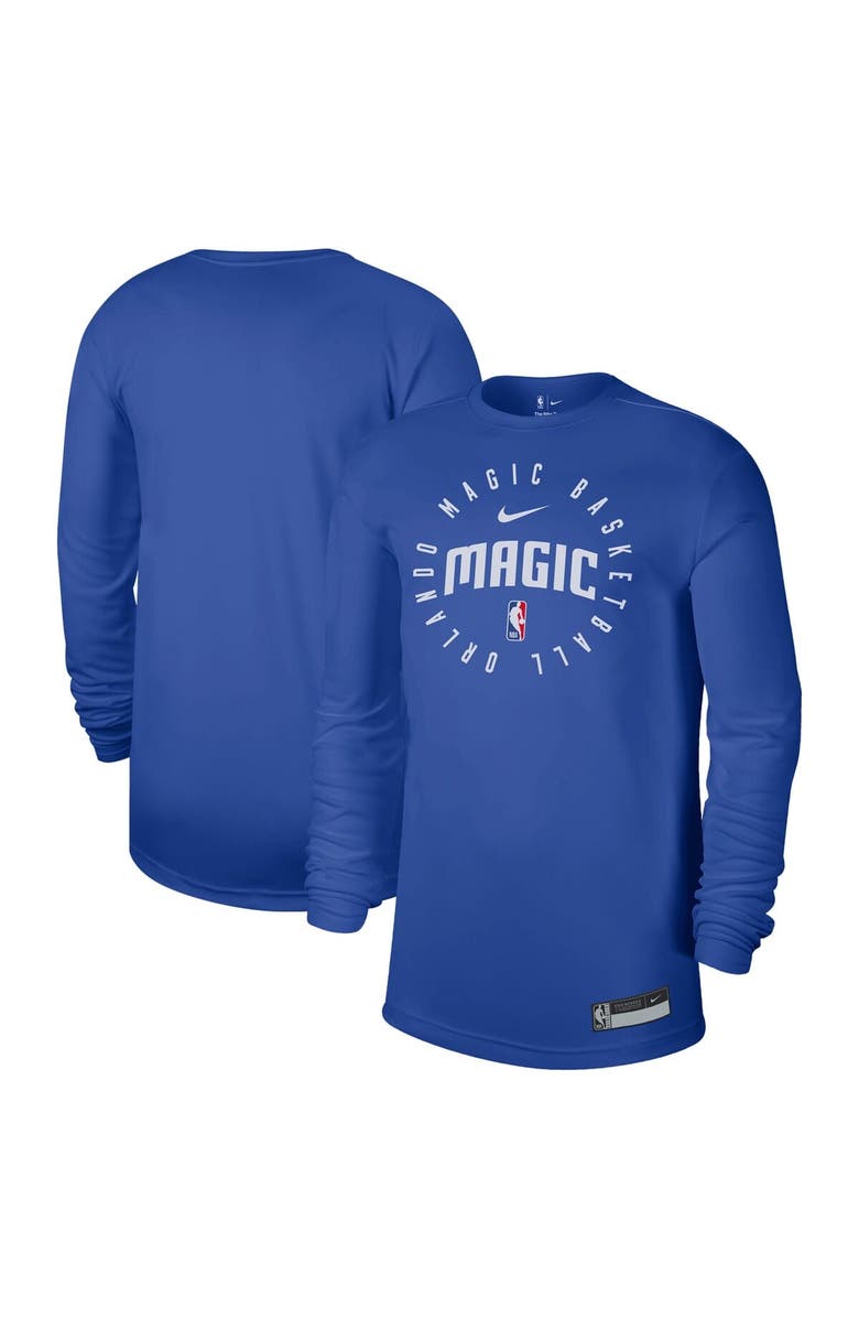 Nike Men's Nike Blue Orlando Magic 2024/25 Legend On-Court Practice Long Sleeve T-Shirt, Main, color, Blue
