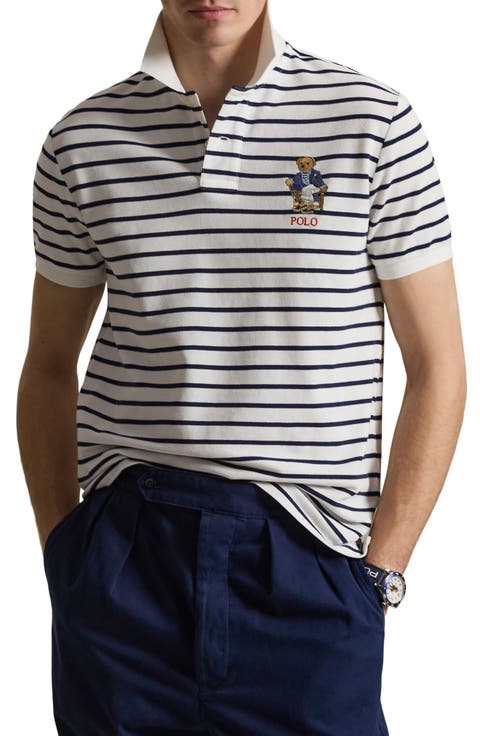 Polo Bear Slim Fit Cotton Mesh Polo