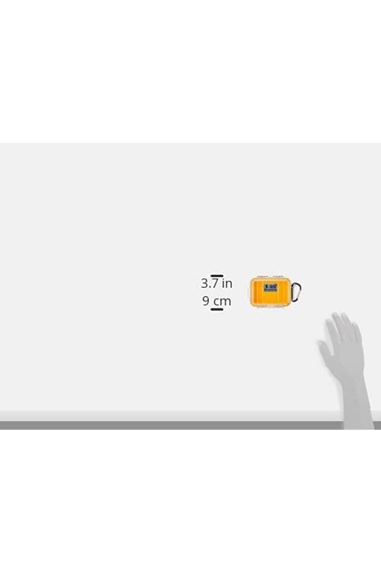 1010 Micro Case  for iPhone, Cell Phone, GoPro, Camera, and More, Alternate, color, Yellow/Clear