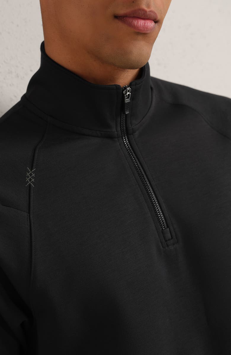 Rhone Dreamstate Quarter Zip Pullover, Alternate, color, Pure Black