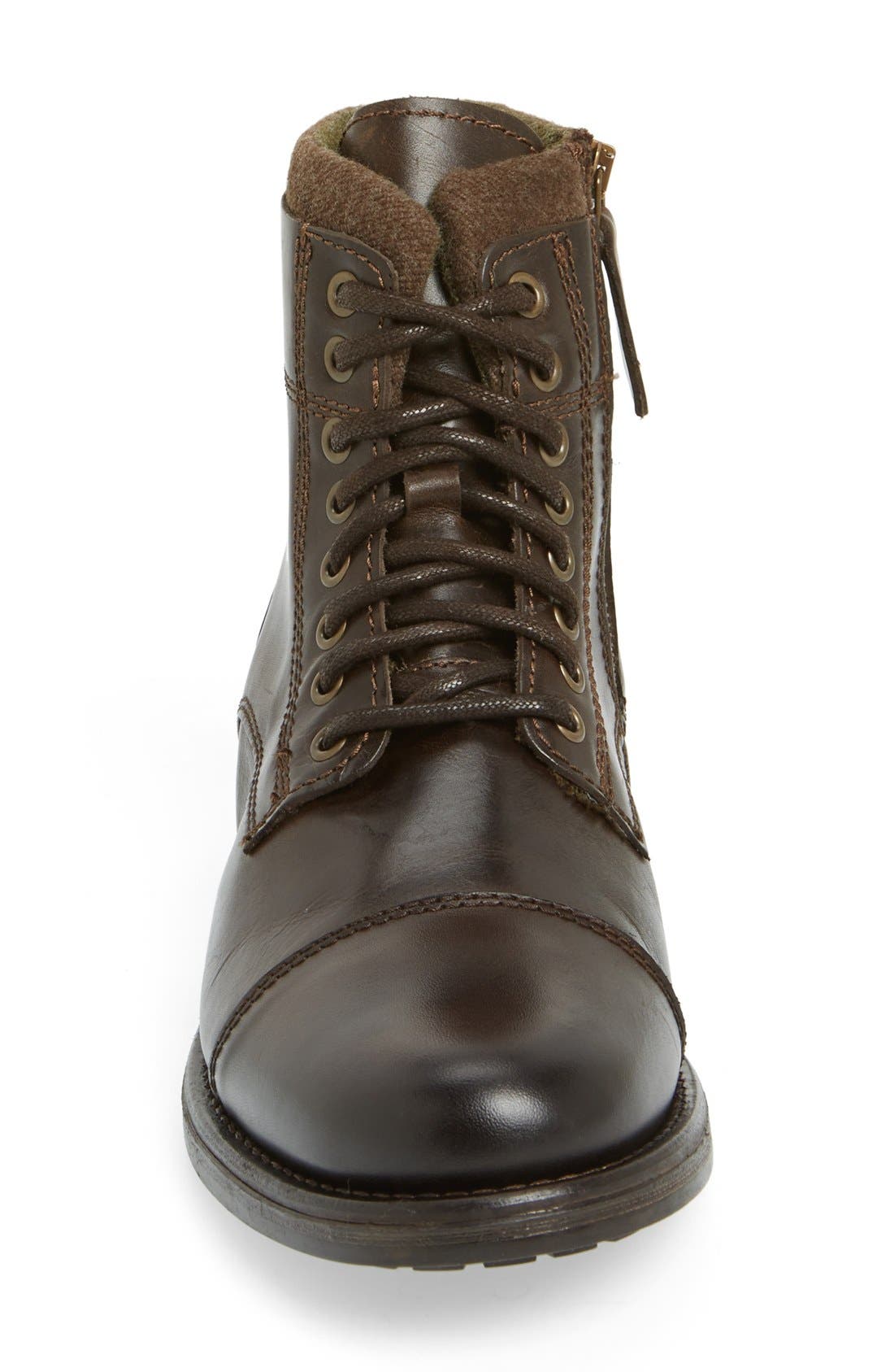 'Struzik' Cap Toe Boot, Alternate, color, BROWN