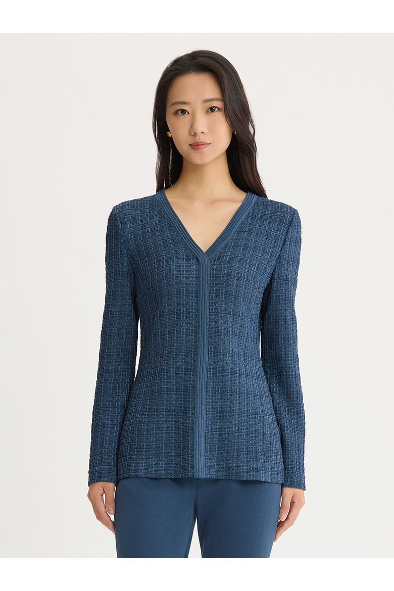 Tonal Tweed Knit Tunic, Main, color, Stardust