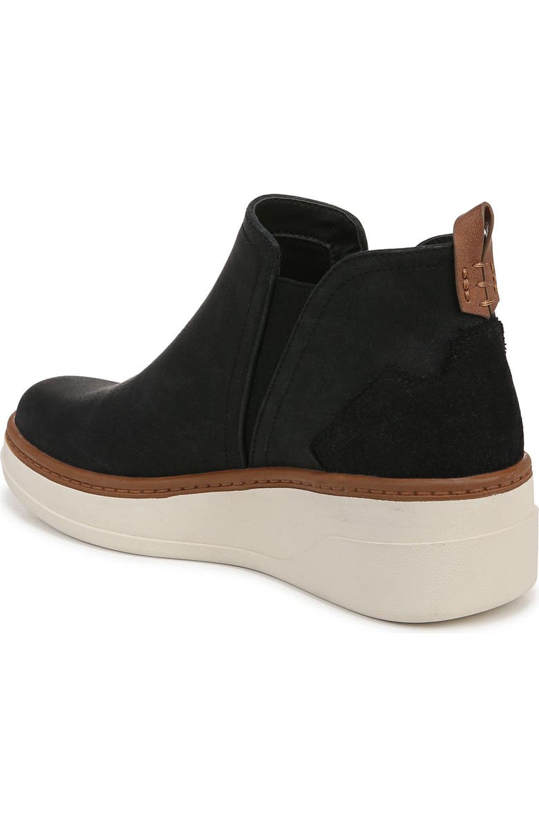 Blowfish Malibu Charming Platform Wedge Chelsea Boot, Alternate, color, Black Faux Leather