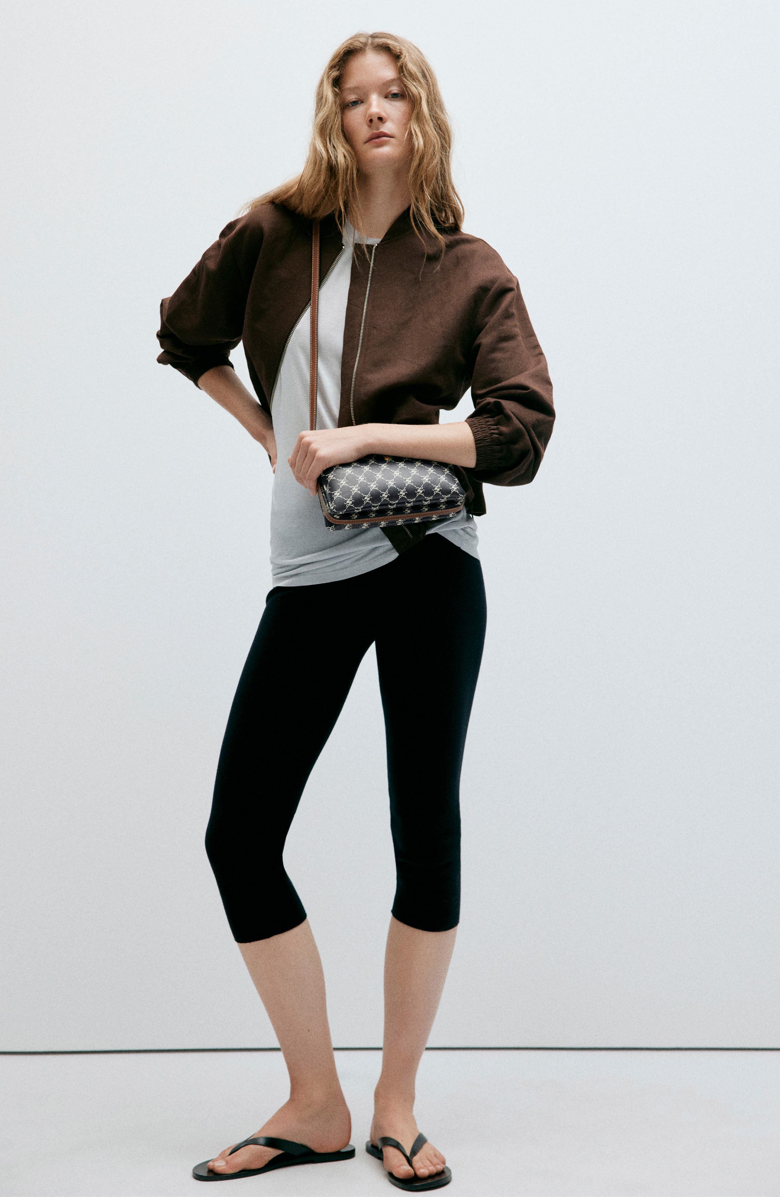 Logo Faux Leather Crossbody Bag, Alternate, color, NAVY
