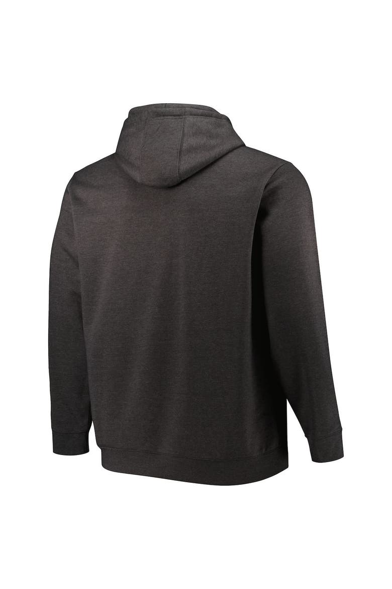 Men's Fanatics Branded Heather Charcoal Tampa Bay Lightning Big & Tall Dynasty Pullover Hoodie, Alternate, color, Heather Charcoal