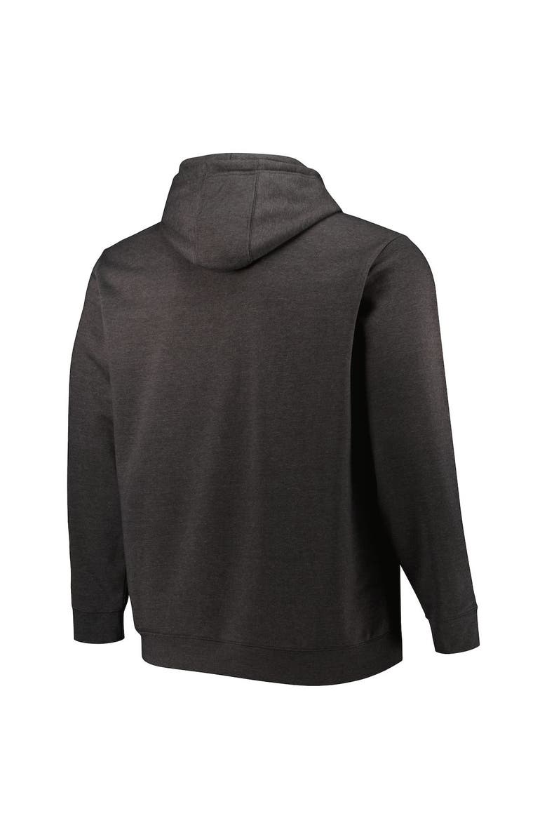 FANATICS Men's Fanatics Branded Heather Charcoal Tampa Bay Lightning Big & Tall Dynasty Pullover Hoodie, Alternate, color, Heather Charcoal