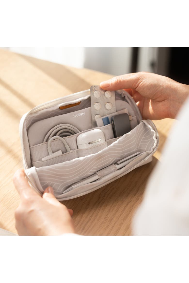 KonMari Desk Pouch, Alternate, color, Stone