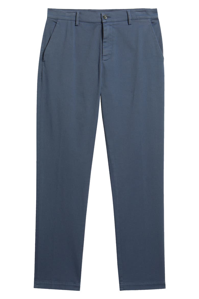 Regular Fit Gabardine Trousers, Alternate, color, BLUE