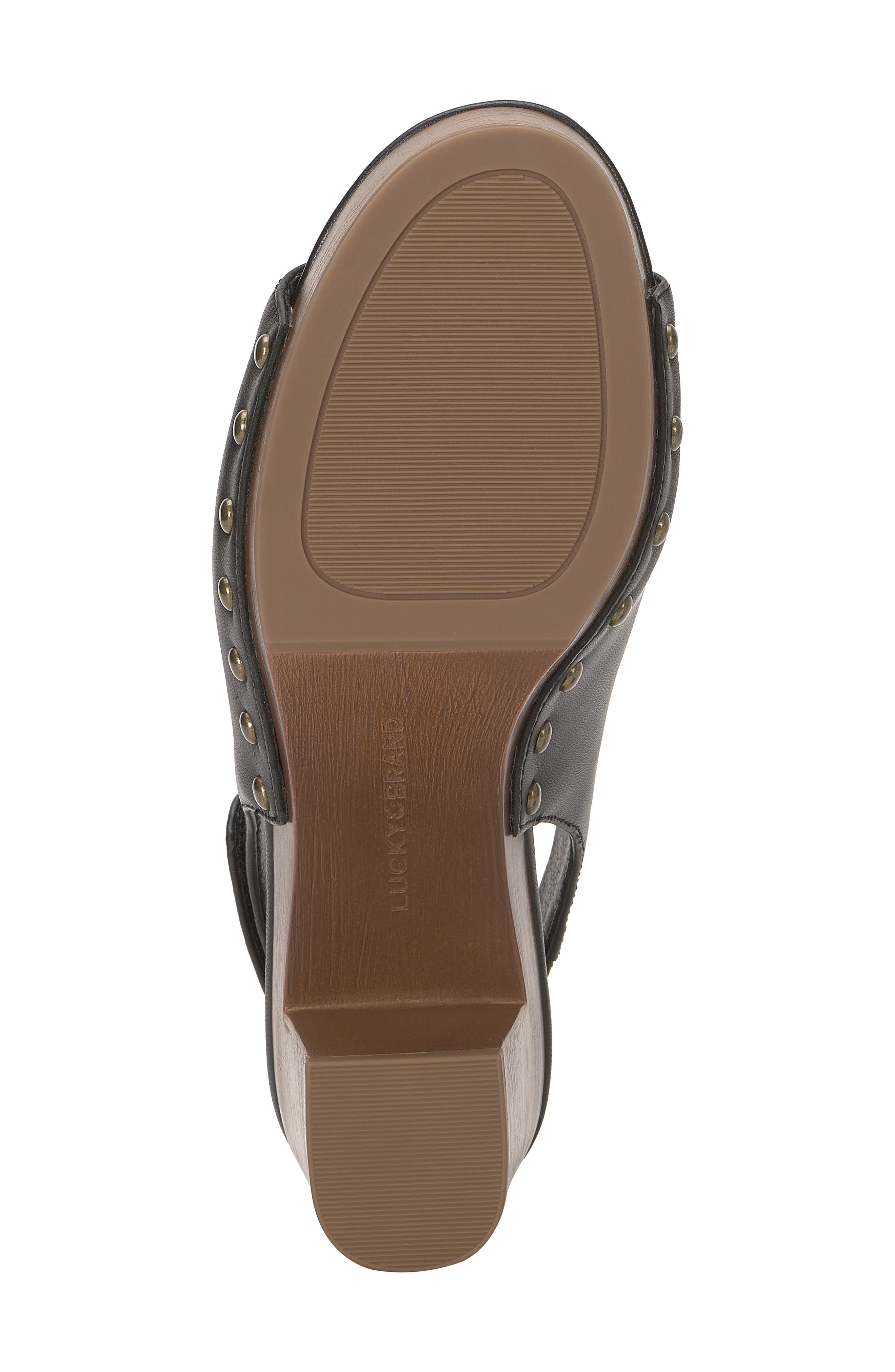 Harpen Leather Sandal, Alternate, color, BLACK