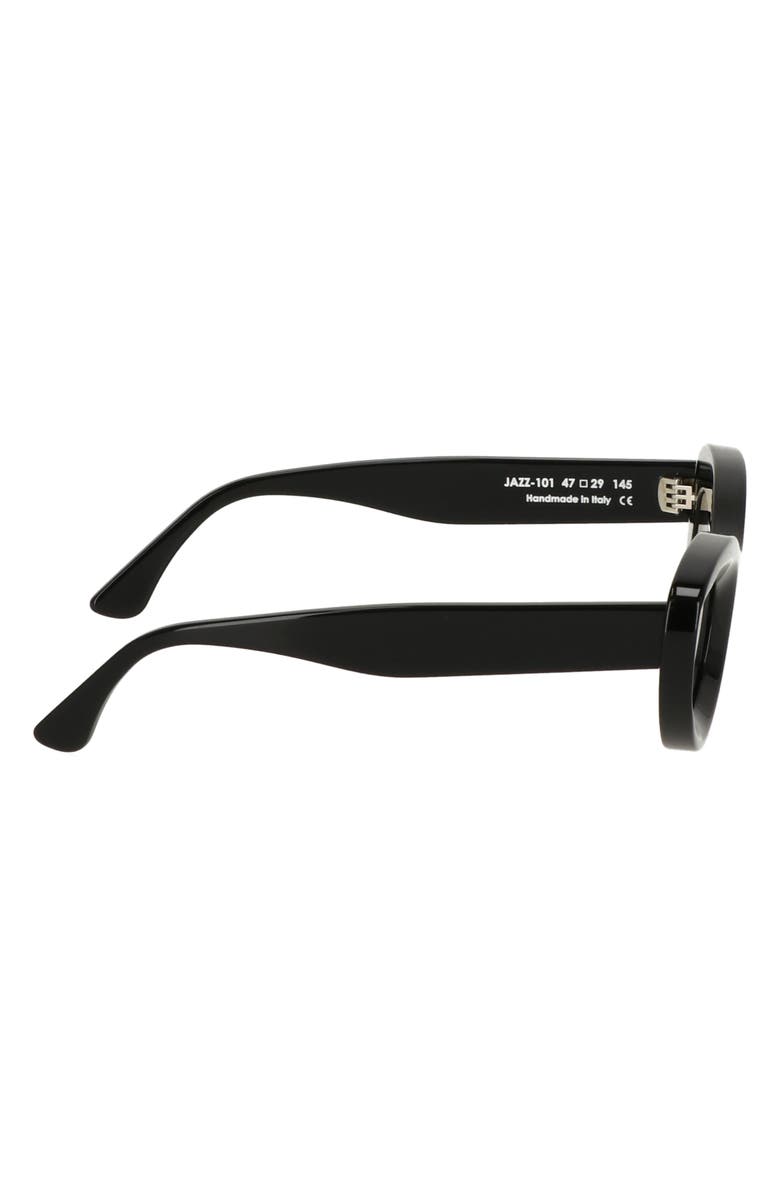 CULT GAIA X THIERRY LASRY Jazz 47mm Oval Sunglasses, Alternate, color, Black