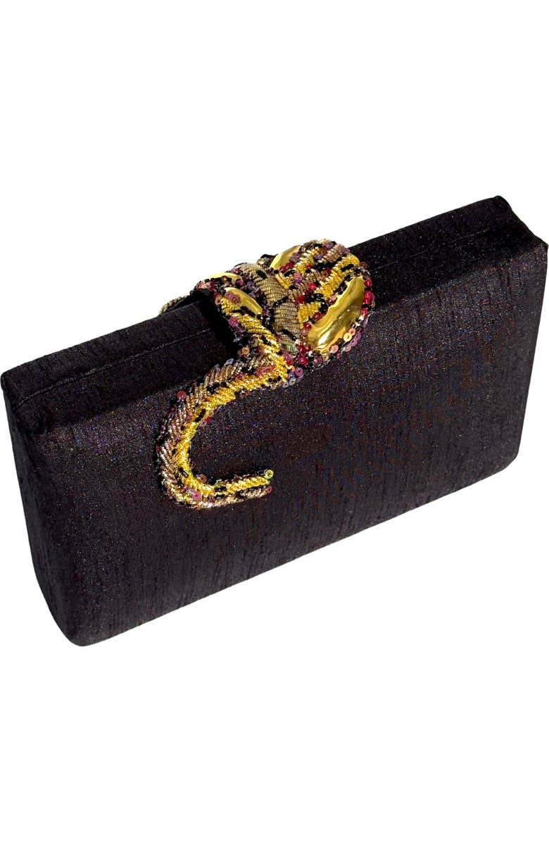 Simitri Raaka Clutch, Alternate, color, Onyx