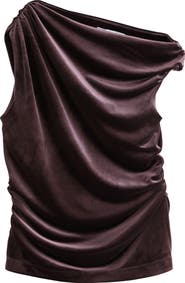 NEXT Drape Velvet Top