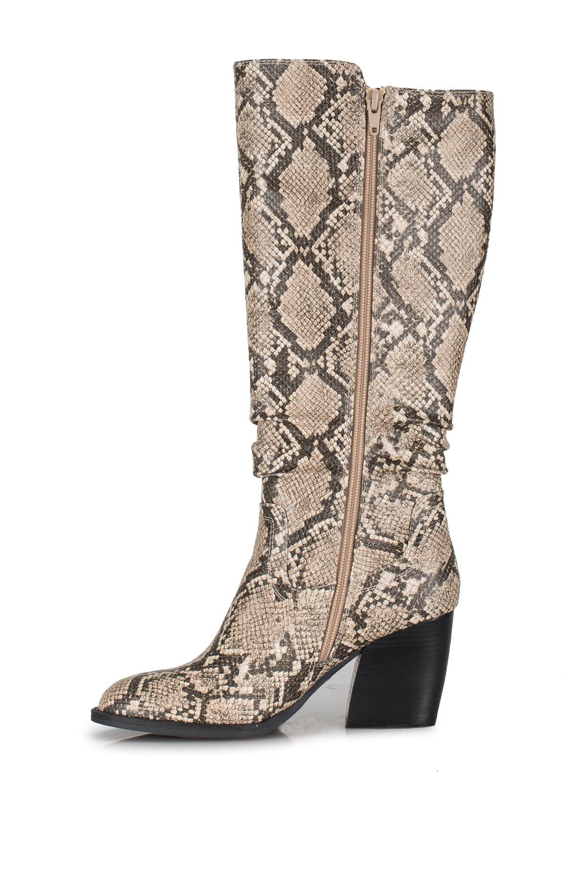 BARETRAPS Lilly Tall Snakeskin Embossed Boot, Alternate, color, Natural