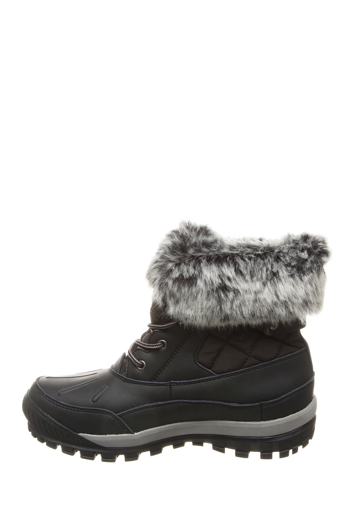BEARPAW Becka Faux Fur Collar Boot, Alternate, color, 