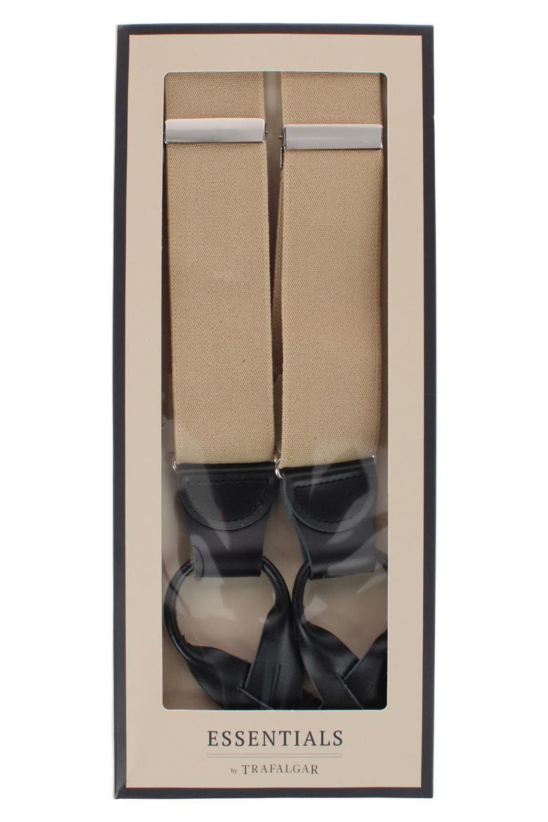Men's Classic Elastic Suspenders, Alternate, color, KHAKI