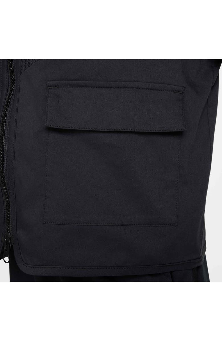 Nike Kids' Sportswear Dri-FIT Performance Zip-Up Jacket, Alternate, color, 010 Black/White