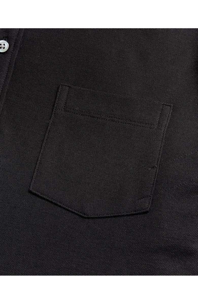 Billy Reid Pensacola Pima Cotton Piqué Polo, Alternate, color, Black