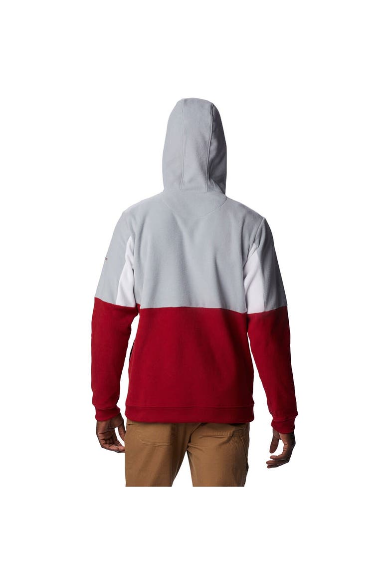 Men's Columbia Crimson Alabama Crimson Tide Lodge Quarter-Zip Hoodie, Alternate, color, Crimson