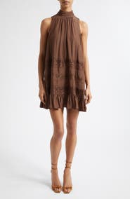 Ramy Brook Samantha Lace Inset Minidress