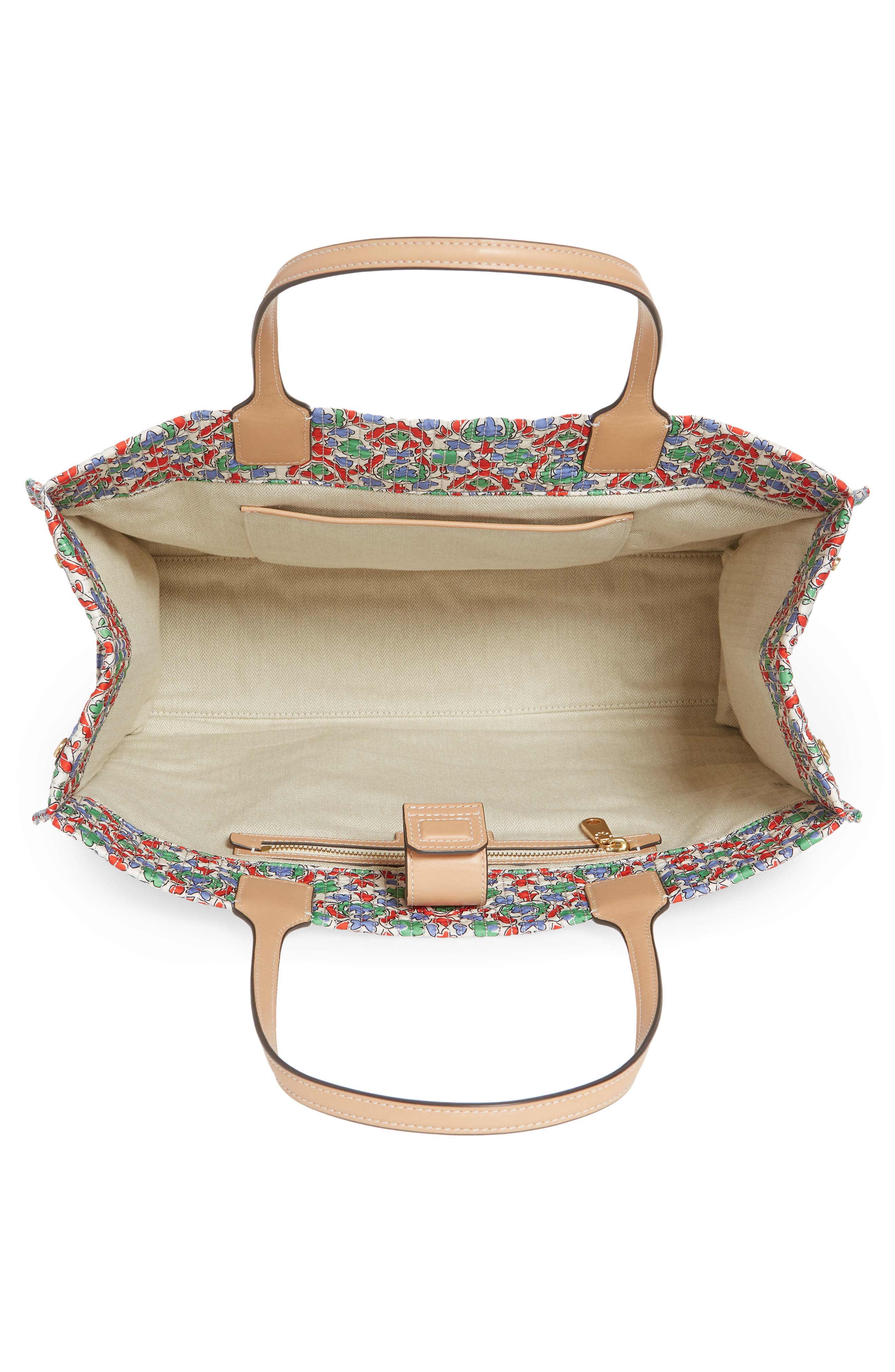 Tory Burch Legacy Paisley Handbag, Alternate, color, 