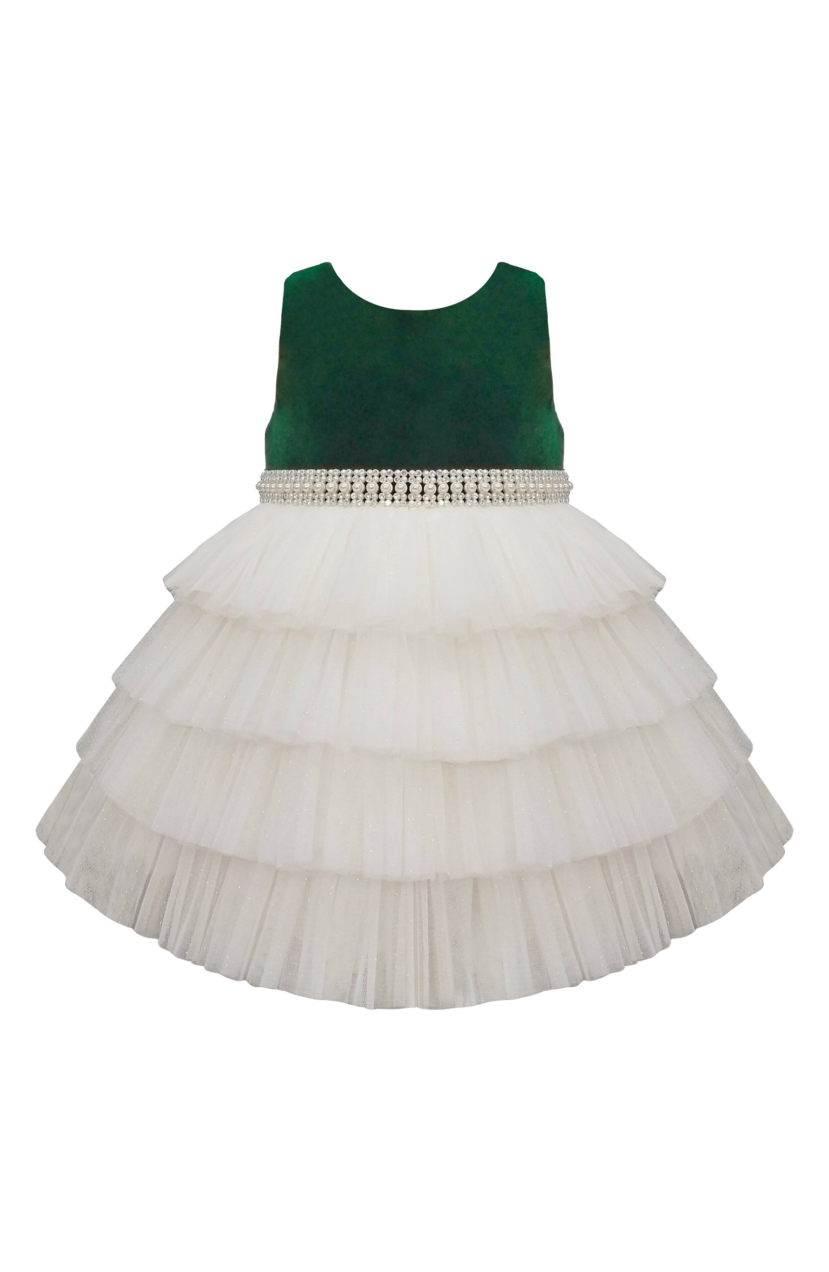 AMERICAN PRINCESS Velvet Tiered Mesh Party Dress