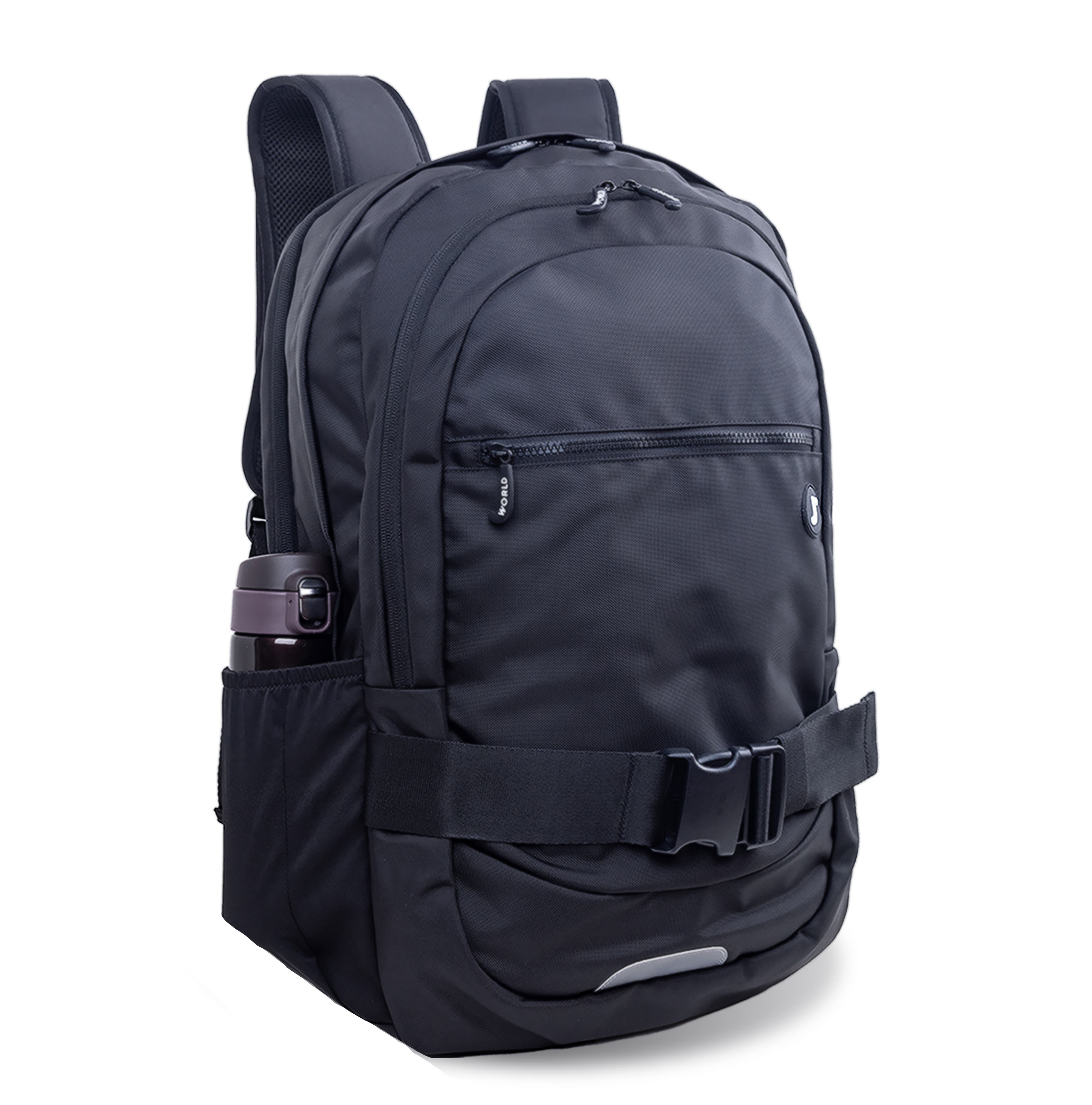 J World Allan Multi-Functional Laptop Backpack, Alternate, color, Black