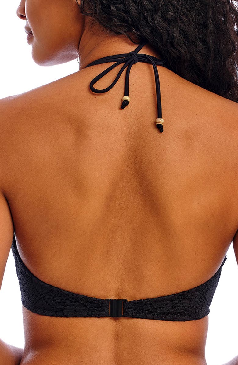 Freya Nomad Nights Underwire Halter Bikini Top, Alternate, color, Black (Blk)