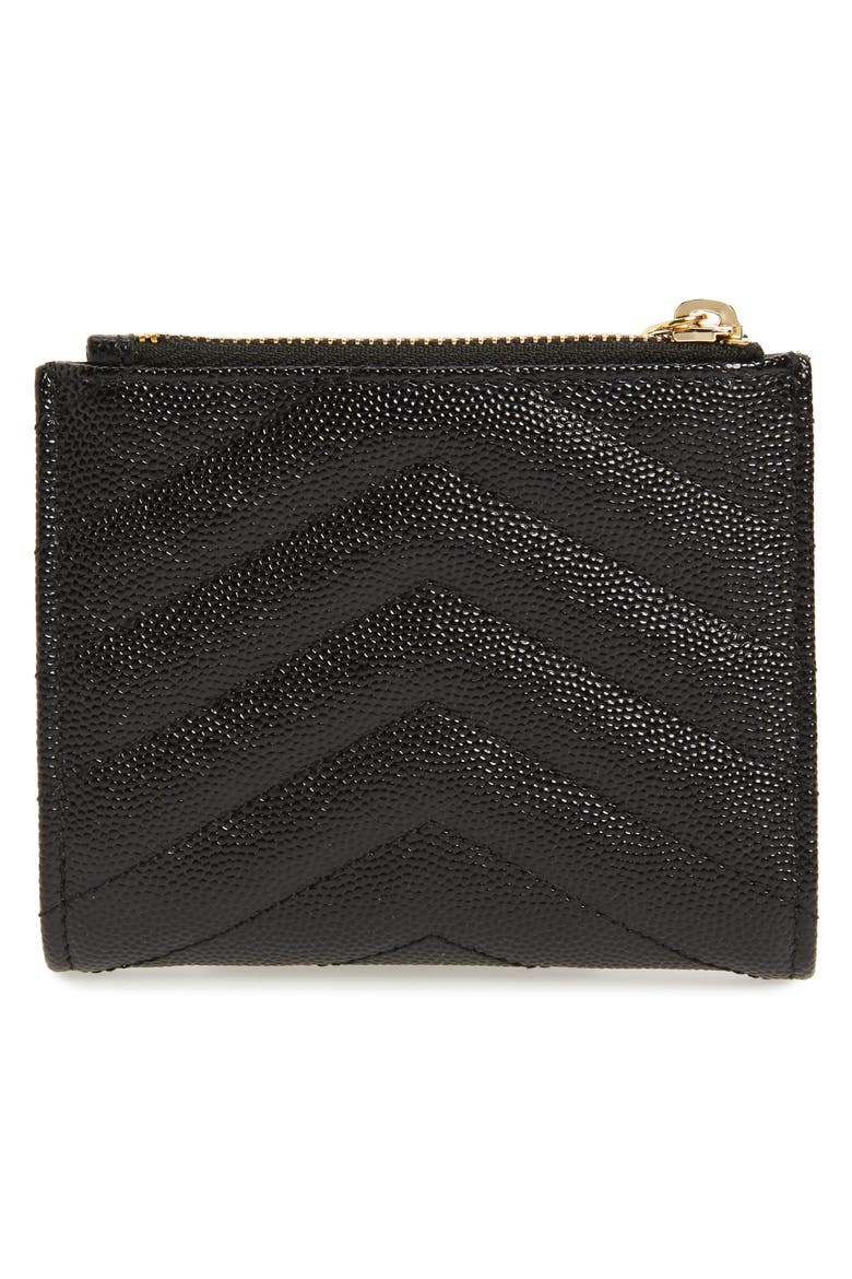 Monogram Leather Card Case, Alternate, color, NERO